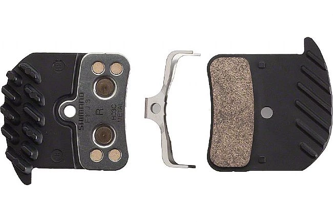 Shimano H03C Metal Disc Brake Pad with Fins 1 Shimano H03C Metal Disc Brake Pad with Fins